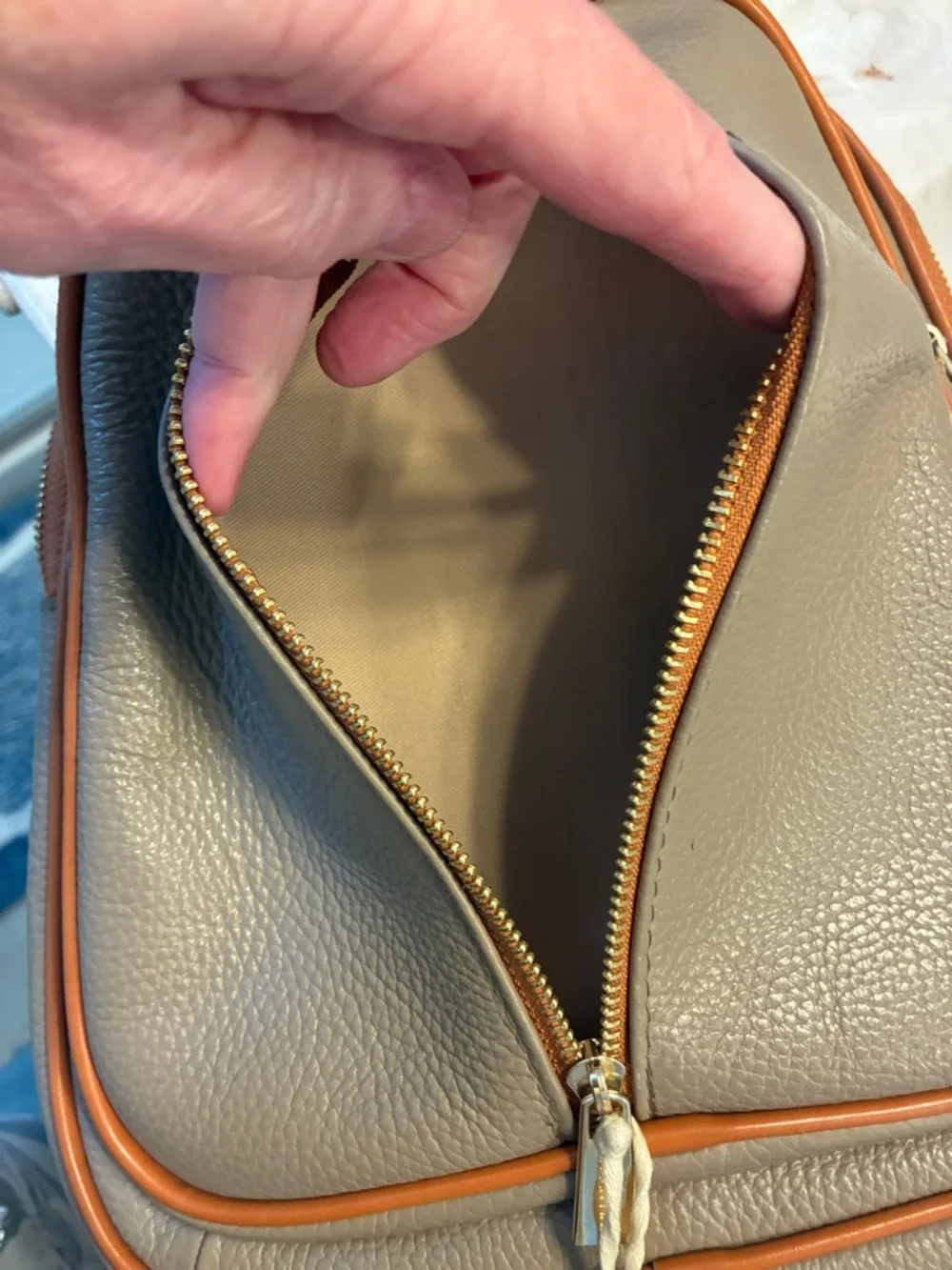 Valentino pebbled leather